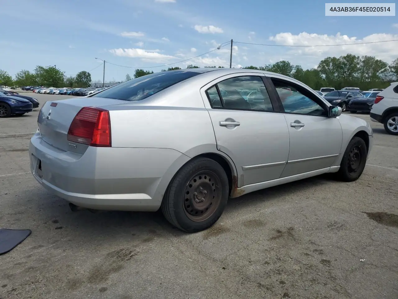 2005 Mitsubishi Galant Es Medium VIN: 4A3AB36F45E020514 Lot: 54334065