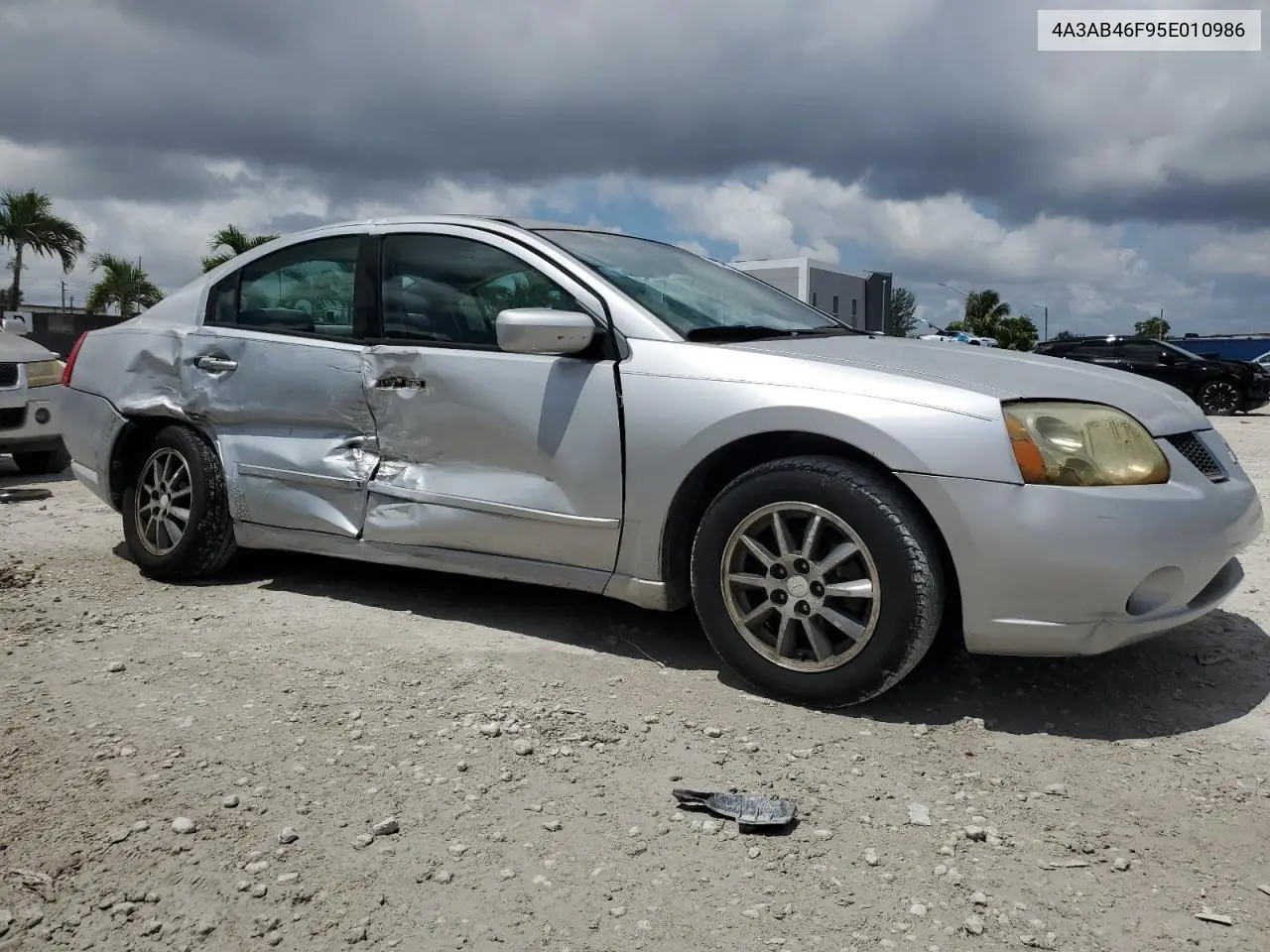 2005 Mitsubishi Galant Es High VIN: 4A3AB46F95E010986 Lot: 56046525