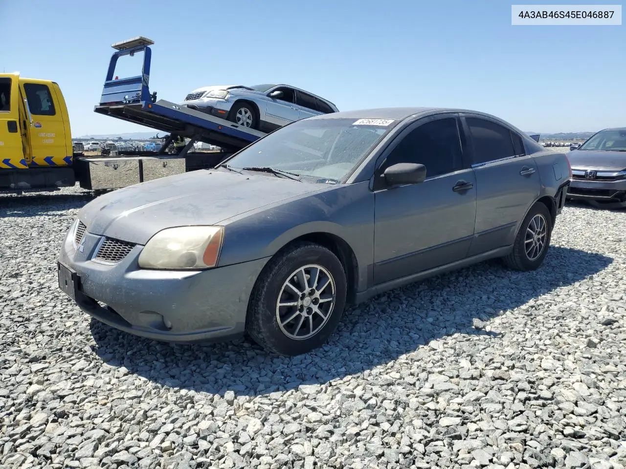 2005 Mitsubishi Galant Ls High VIN: 4A3AB46S45E046887 Lot: 62681735
