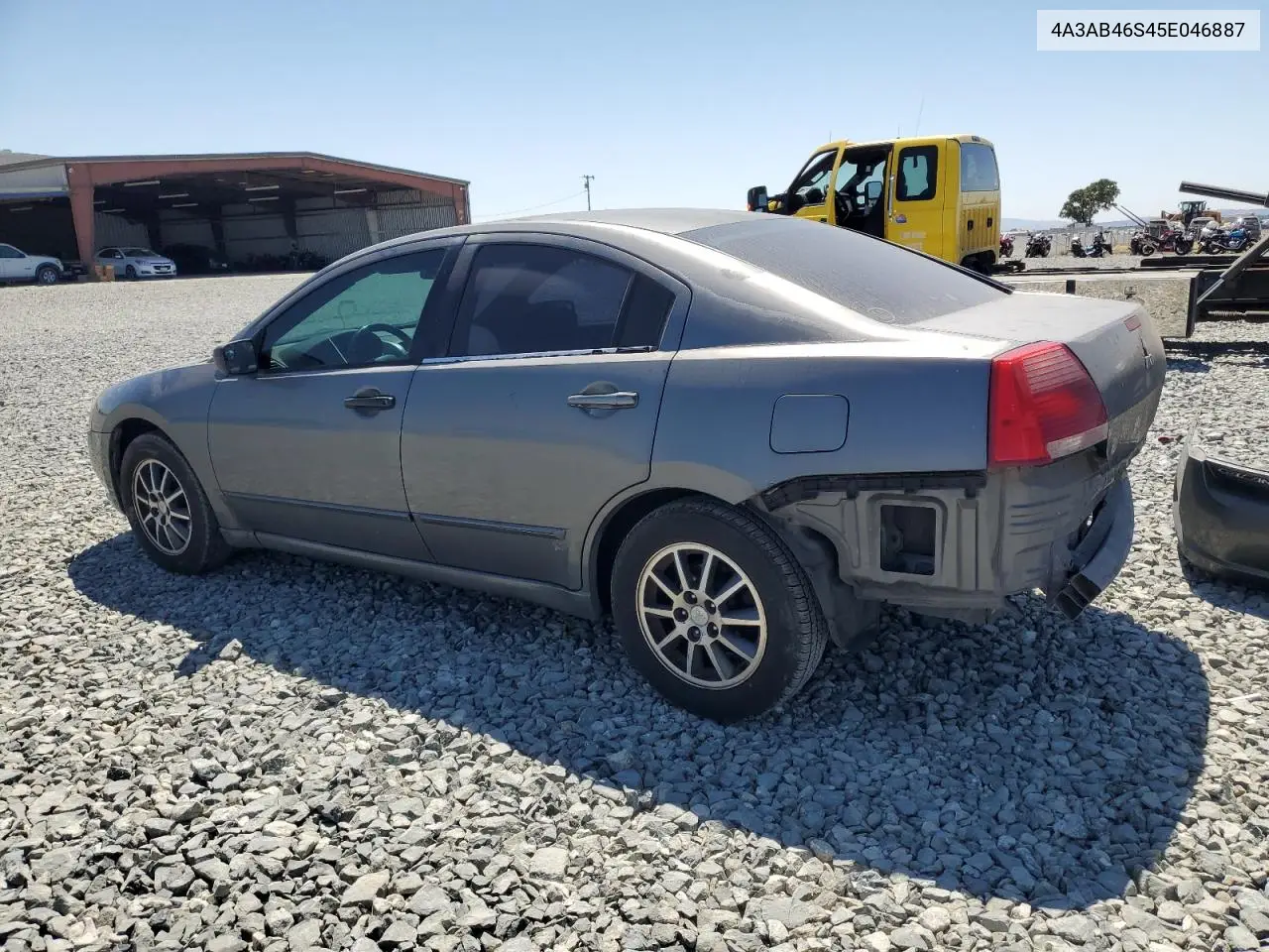 2005 Mitsubishi Galant Ls High VIN: 4A3AB46S45E046887 Lot: 62681735