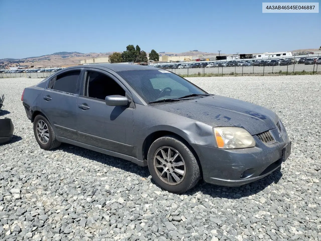 2005 Mitsubishi Galant Ls High VIN: 4A3AB46S45E046887 Lot: 62681735