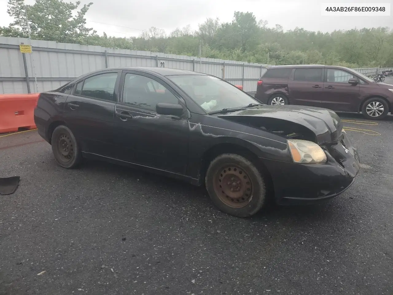 2006 Mitsubishi Galant De VIN: 4A3AB26F86E009348 Lot: 55768105