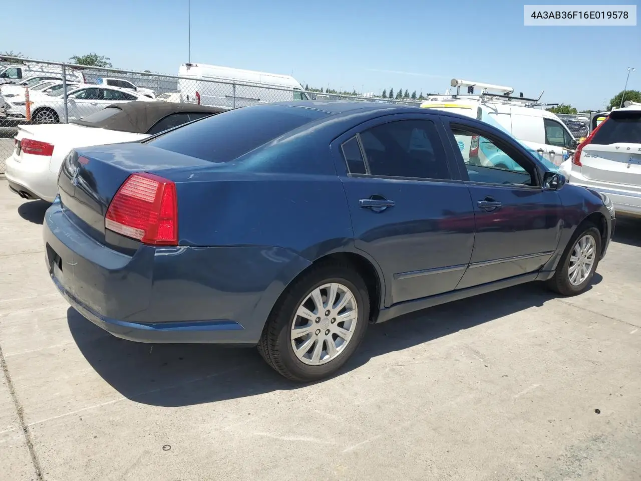 2006 Mitsubishi Galant Es Medium VIN: 4A3AB36F16E019578 Lot: 61070685