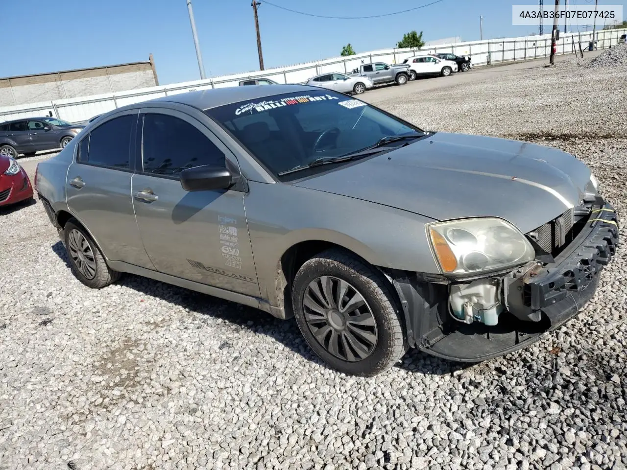 2007 Mitsubishi Galant Es VIN: 4A3AB36F07E077425 Lot: 54227075