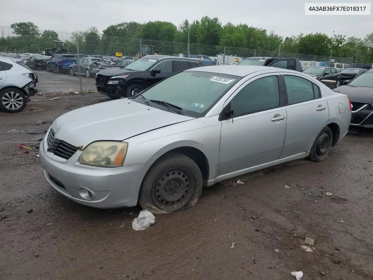 2007 Mitsubishi Galant Es VIN: 4A3AB36FX7E018317 Lot: 56382365
