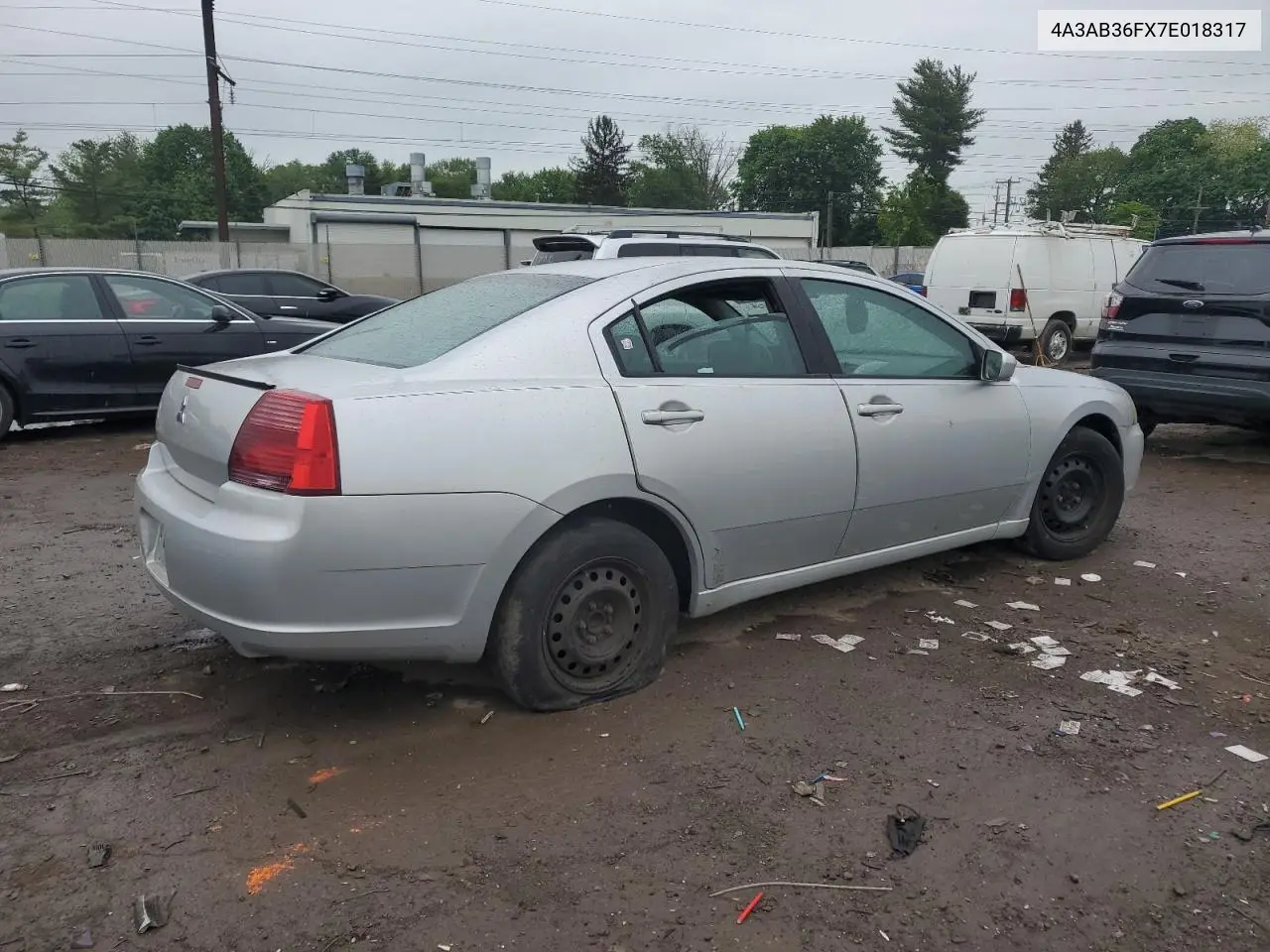 2007 Mitsubishi Galant Es VIN: 4A3AB36FX7E018317 Lot: 56382365