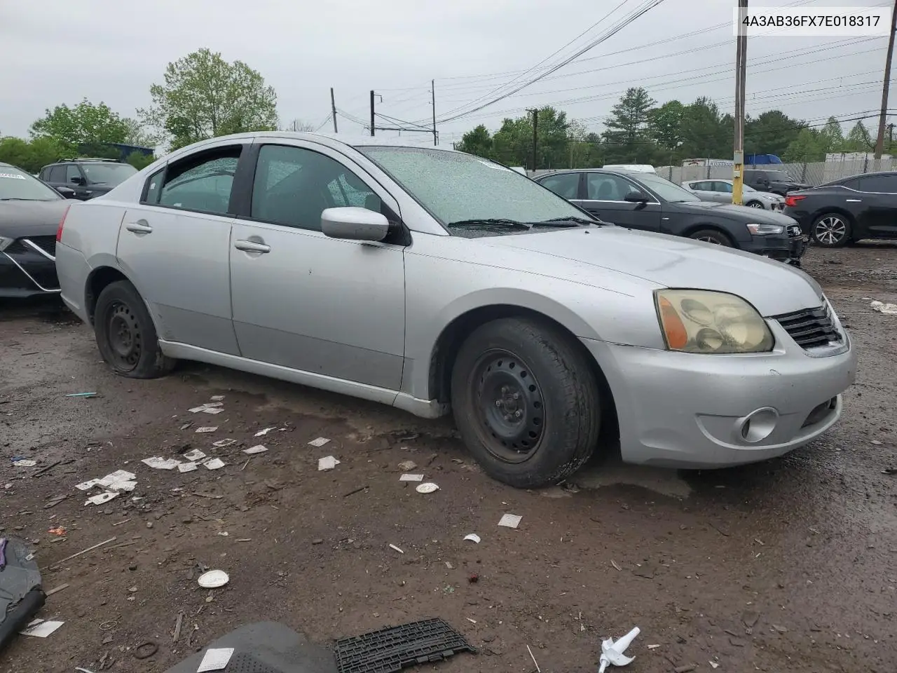 2007 Mitsubishi Galant Es VIN: 4A3AB36FX7E018317 Lot: 56382365