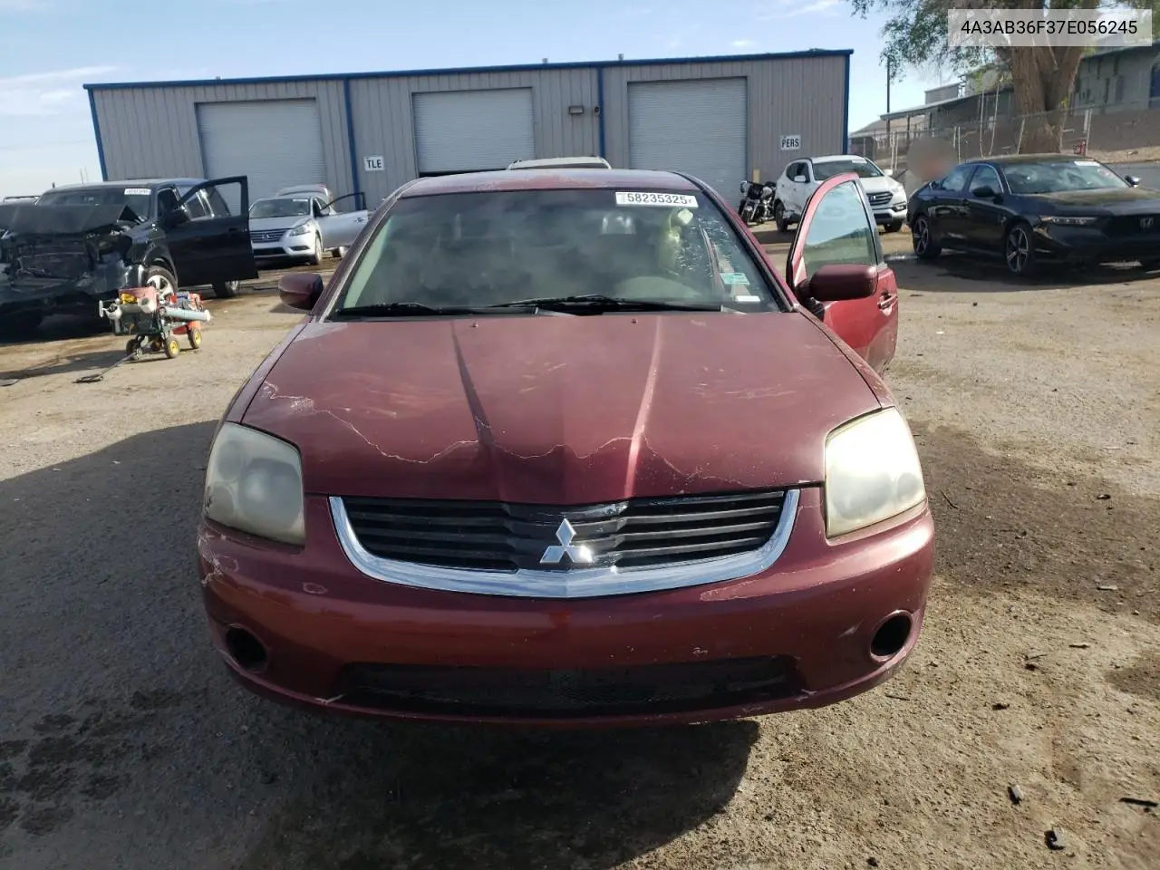 2007 Mitsubishi Galant Es VIN: 4A3AB36F37E056245 Lot: 58235325