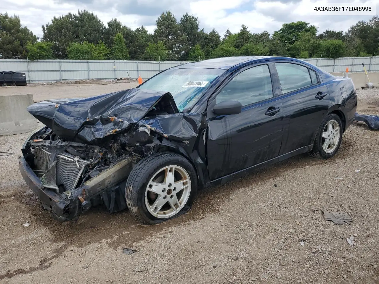 2007 Mitsubishi Galant Es VIN: 4A3AB36F17E048998 Lot: 58843965