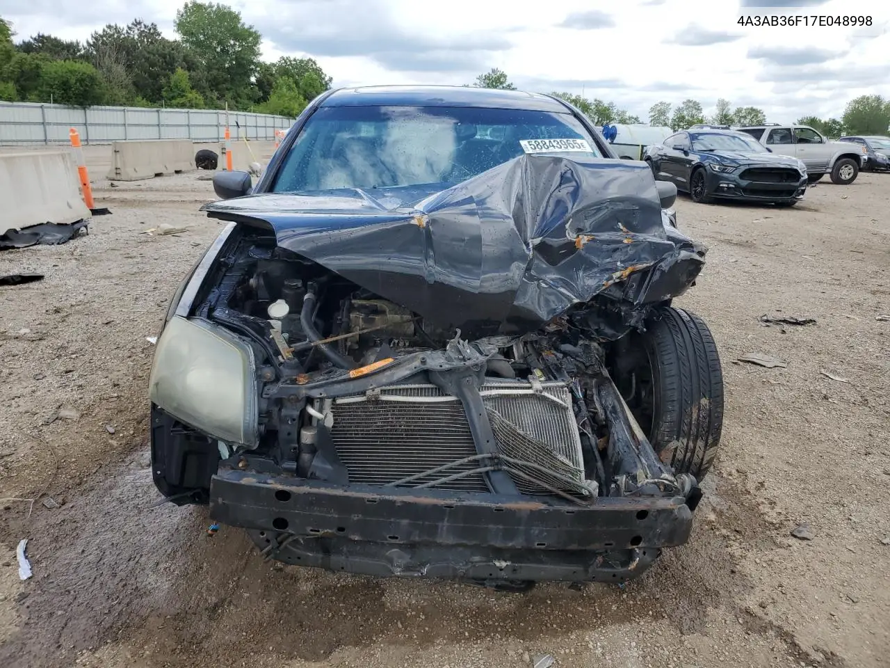 2007 Mitsubishi Galant Es VIN: 4A3AB36F17E048998 Lot: 58843965