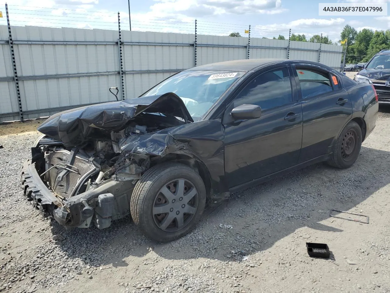 2007 Mitsubishi Galant Es VIN: 4A3AB36F37E047996 Lot: 59643824