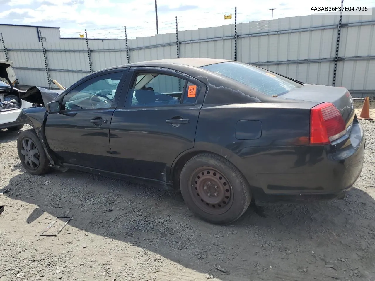 2007 Mitsubishi Galant Es VIN: 4A3AB36F37E047996 Lot: 59643824