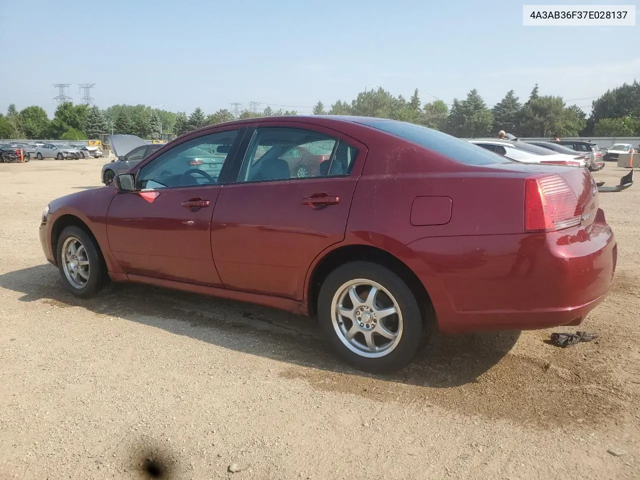 2007 Mitsubishi Galant Es VIN: 4A3AB36F37E028137 Lot: 60062585
