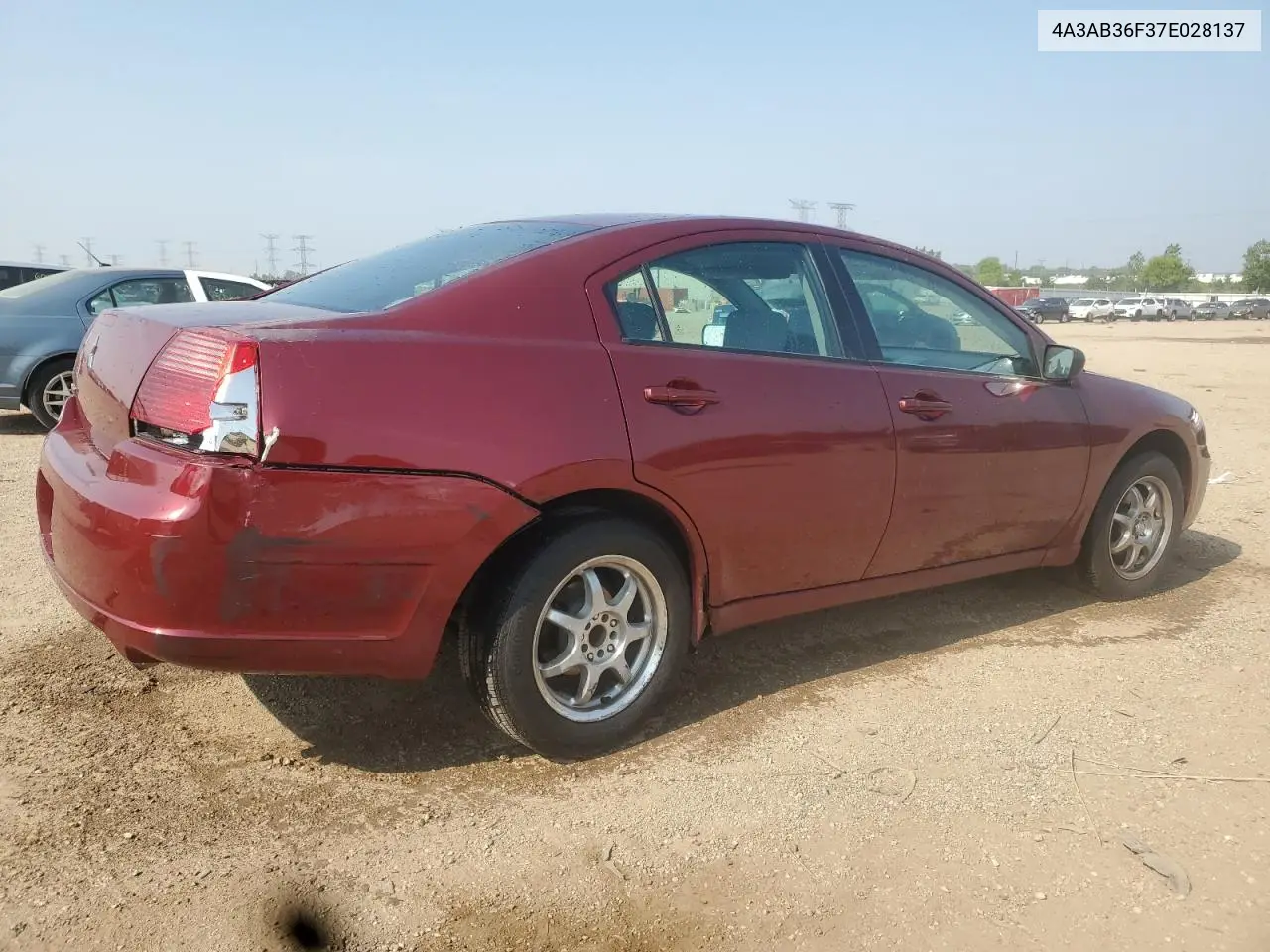 2007 Mitsubishi Galant Es VIN: 4A3AB36F37E028137 Lot: 60062585