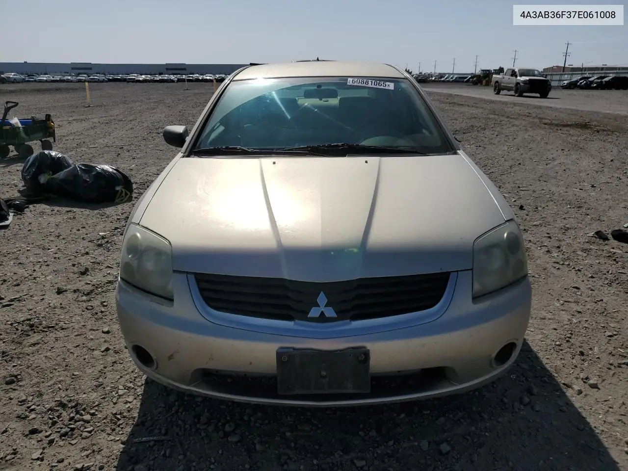 2007 Mitsubishi Galant Es VIN: 4A3AB36F37E061008 Lot: 60881065