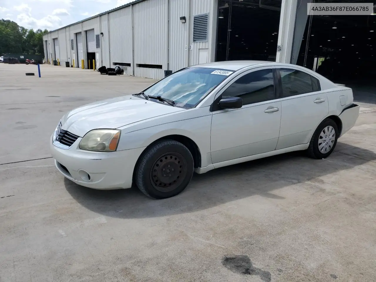 2007 Mitsubishi Galant Es VIN: 4A3AB36F87E066785 Lot: 61343885