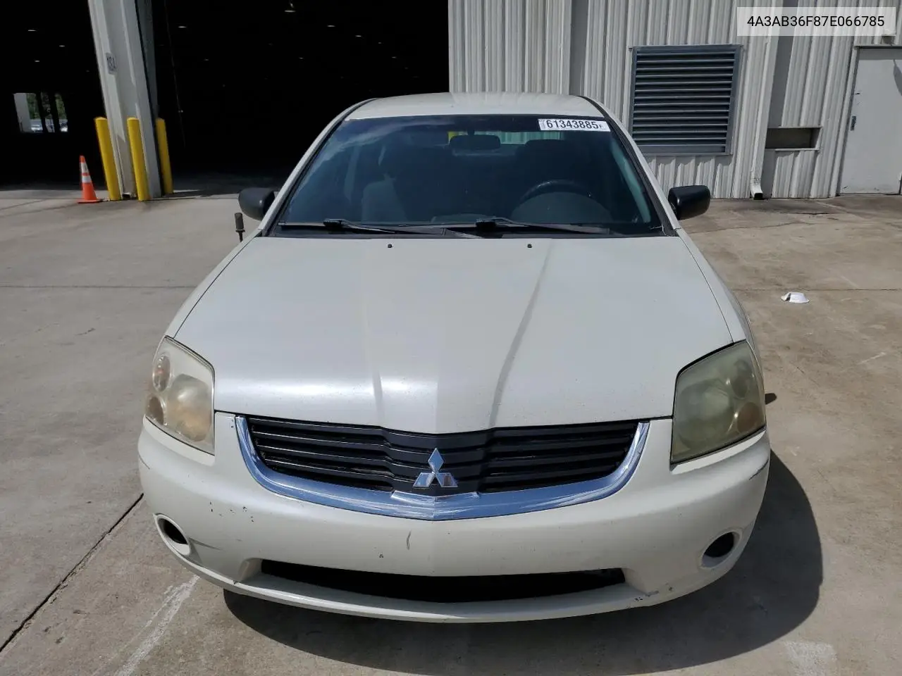 2007 Mitsubishi Galant Es VIN: 4A3AB36F87E066785 Lot: 61343885