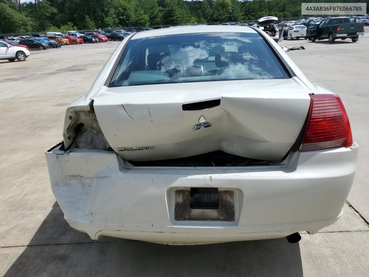 2007 Mitsubishi Galant Es VIN: 4A3AB36F87E066785 Lot: 61343885