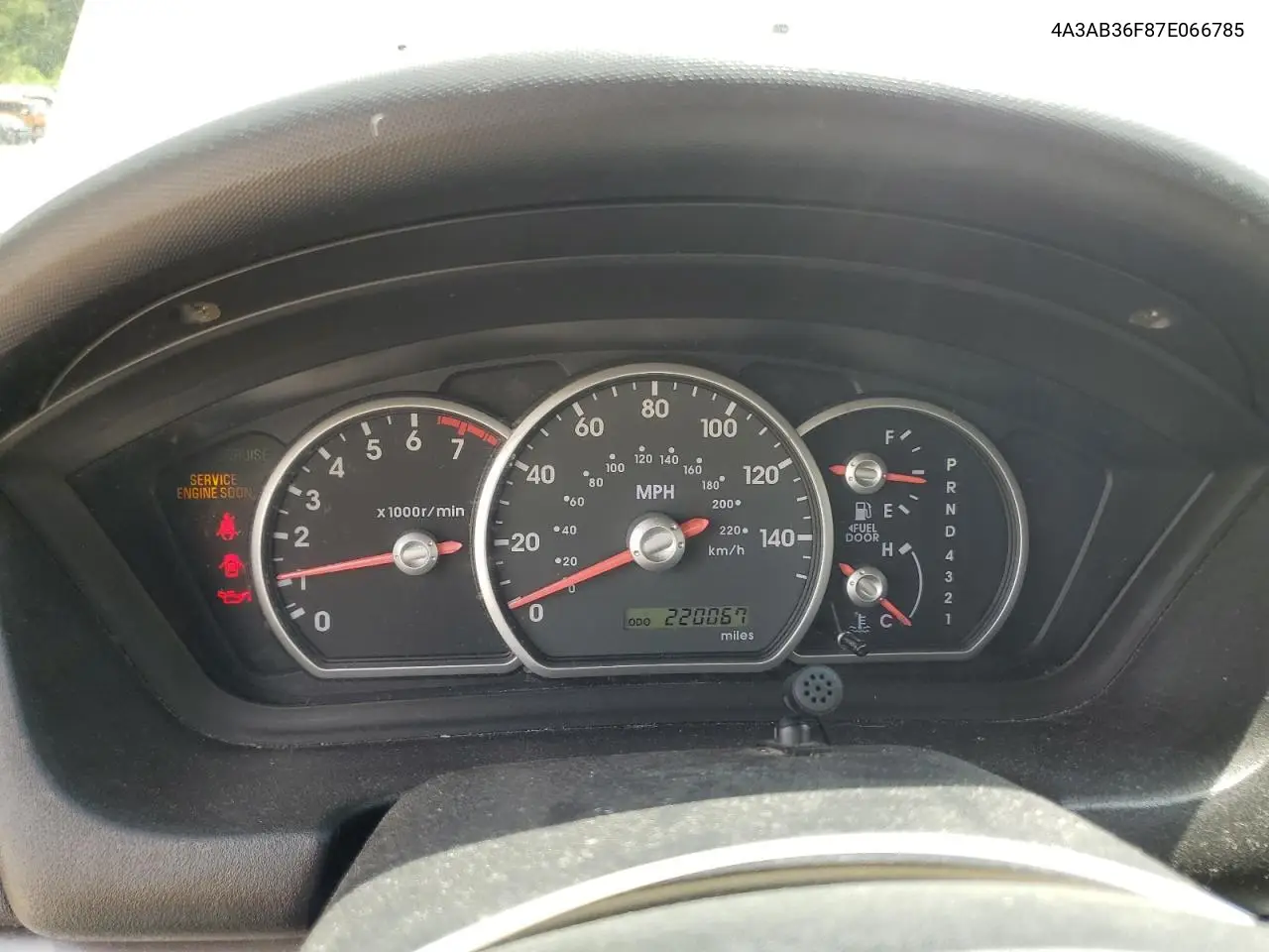 2007 Mitsubishi Galant Es VIN: 4A3AB36F87E066785 Lot: 61343885