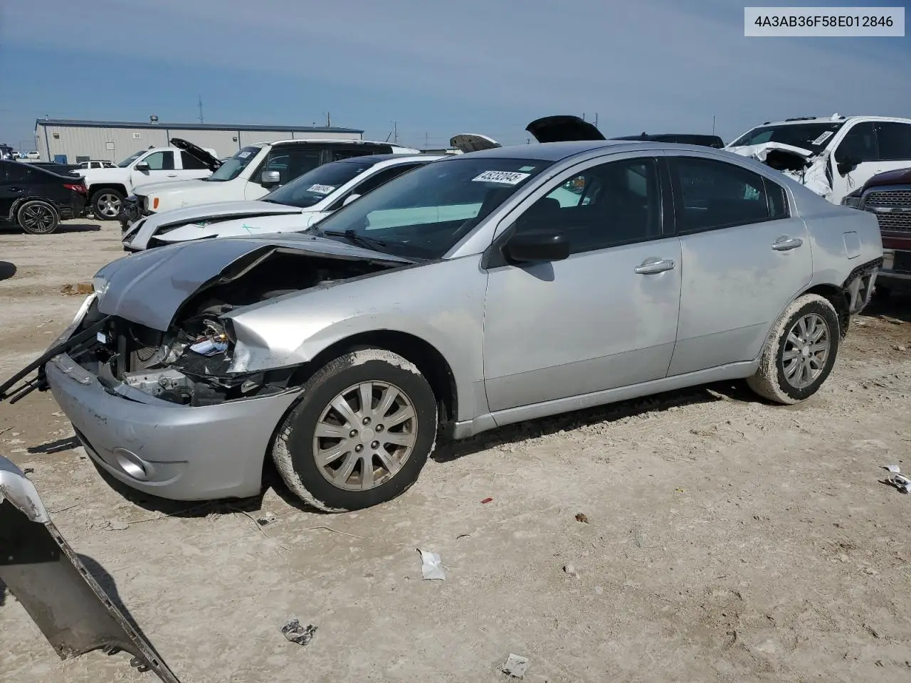 2008 Mitsubishi Galant Es VIN: 4A3AB36F58E012846 Lot: 51168935