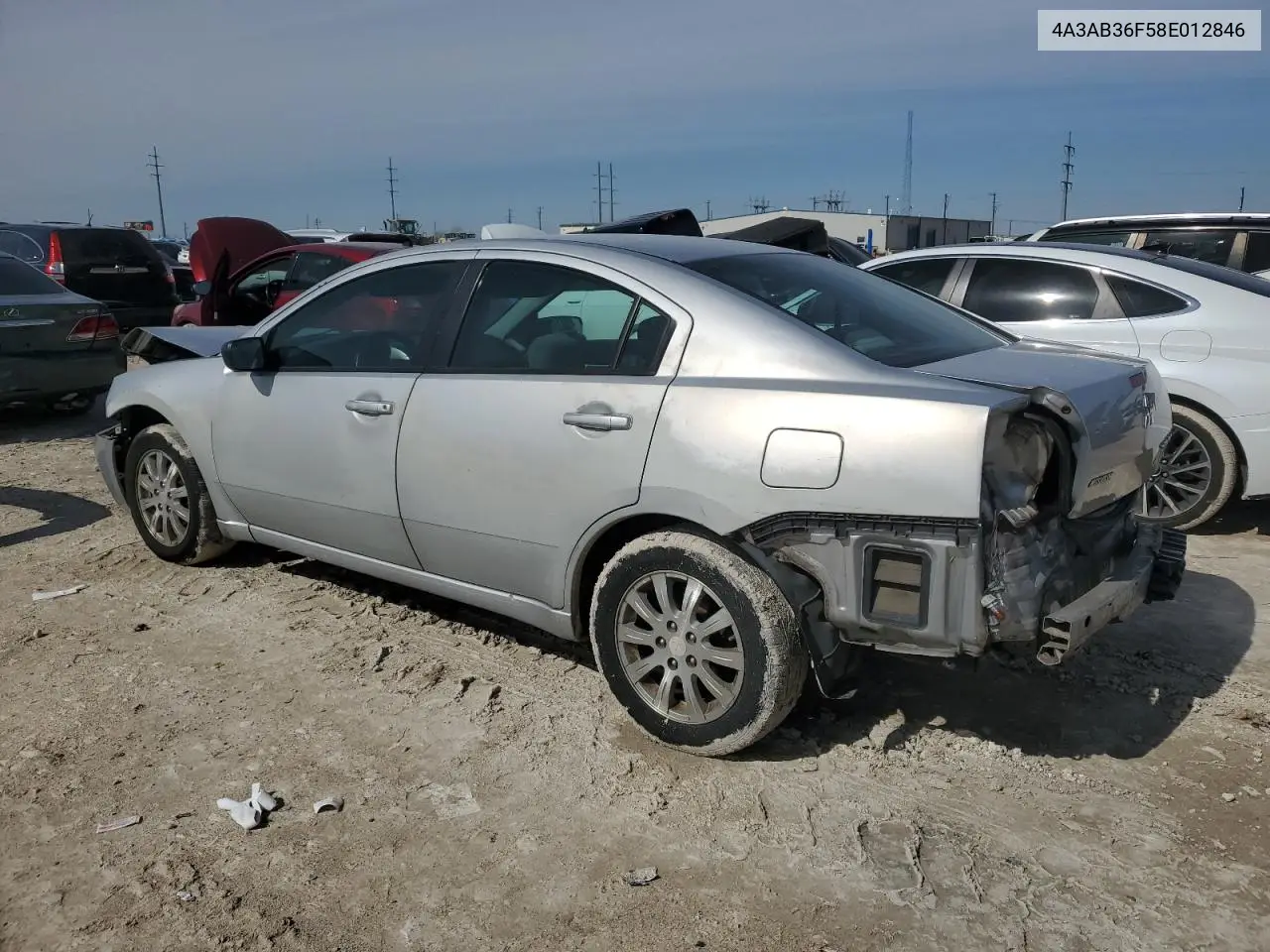 2008 Mitsubishi Galant Es VIN: 4A3AB36F58E012846 Lot: 51168935
