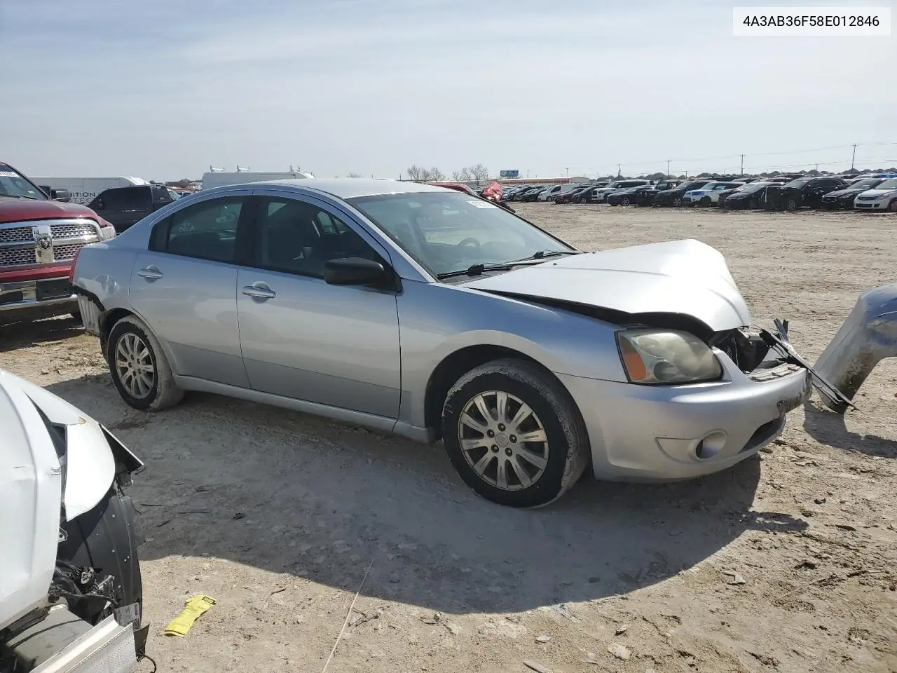 2008 Mitsubishi Galant Es VIN: 4A3AB36F58E012846 Lot: 51168935