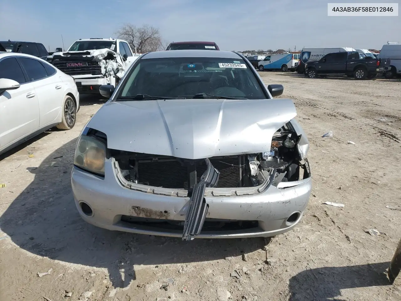 2008 Mitsubishi Galant Es VIN: 4A3AB36F58E012846 Lot: 51168935