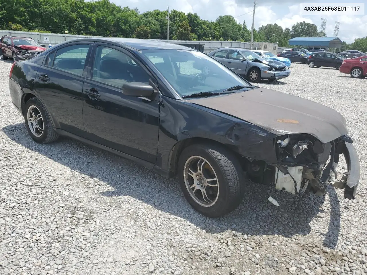 2008 Mitsubishi Galant De VIN: 4A3AB26F68E011117 Lot: 61746695