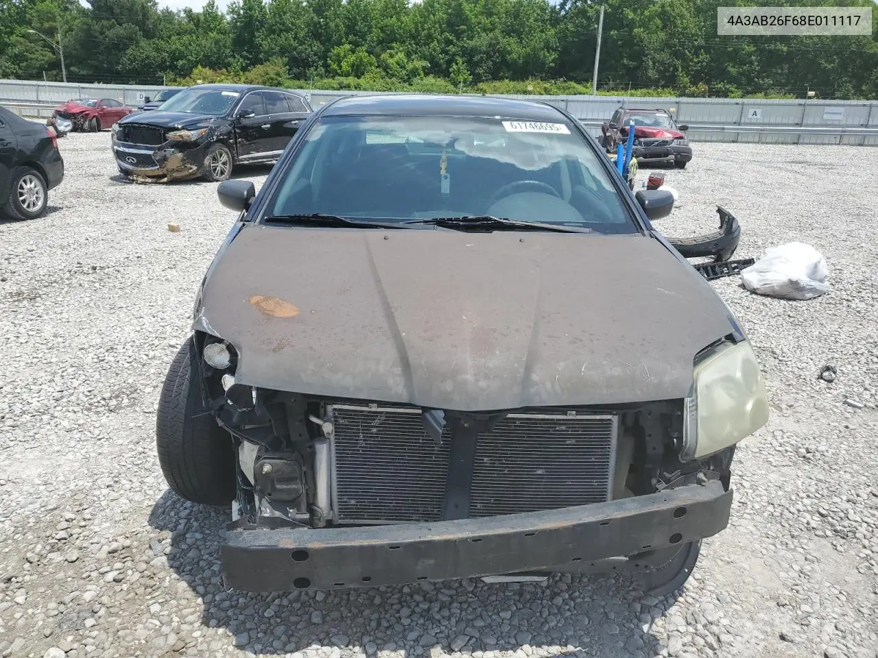 2008 Mitsubishi Galant De VIN: 4A3AB26F68E011117 Lot: 61746695