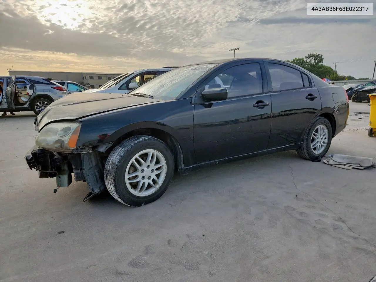 2008 Mitsubishi Galant Es VIN: 4A3AB36F68E022317 Lot: 63335175