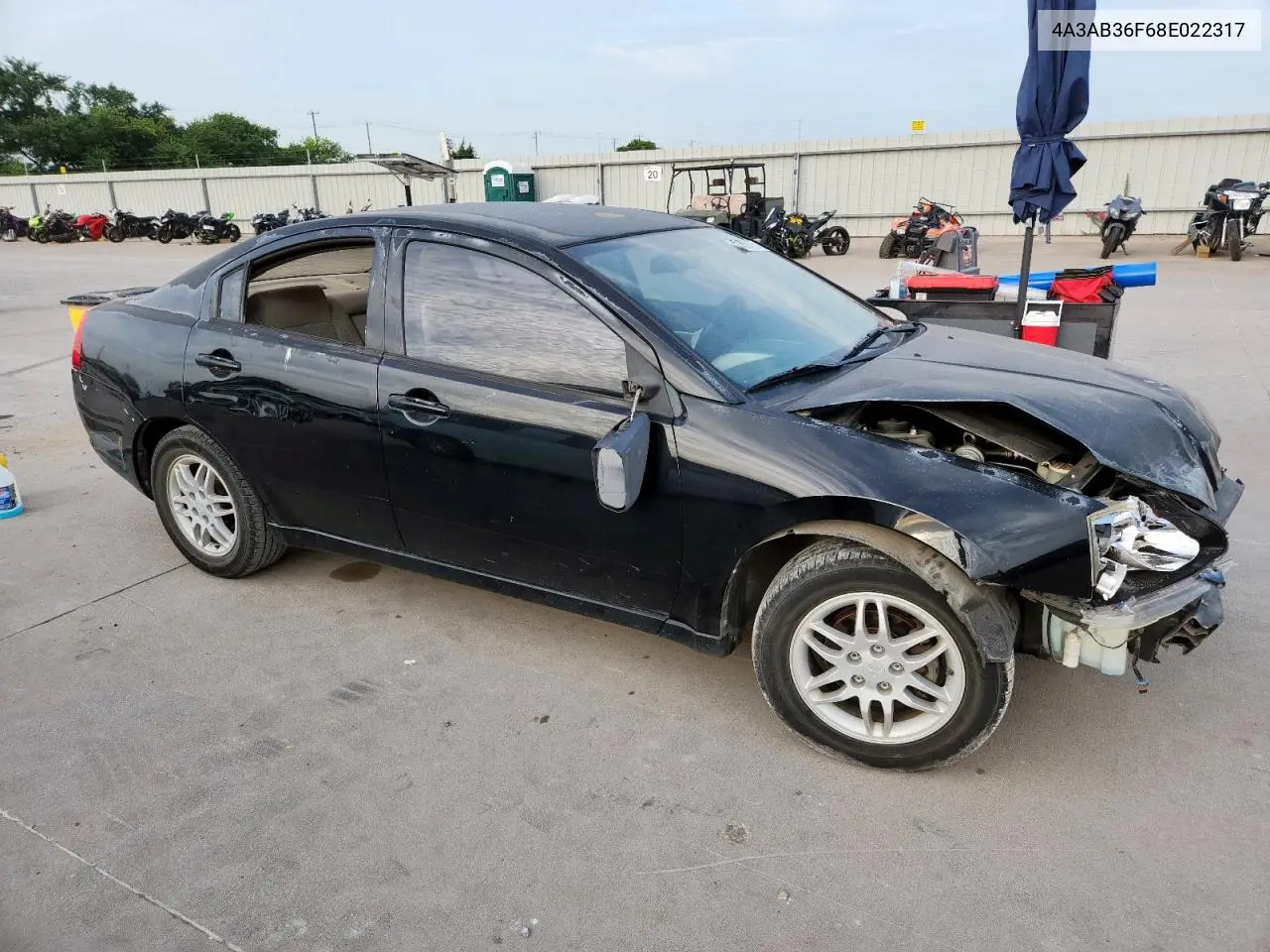 2008 Mitsubishi Galant Es VIN: 4A3AB36F68E022317 Lot: 63335175