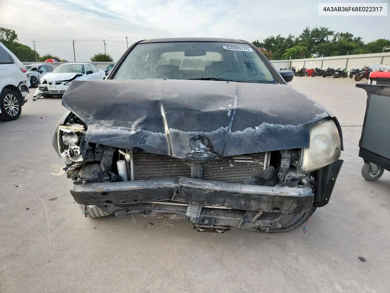 2008 Mitsubishi Galant Es VIN: 4A3AB36F68E022317 Lot: 63335175