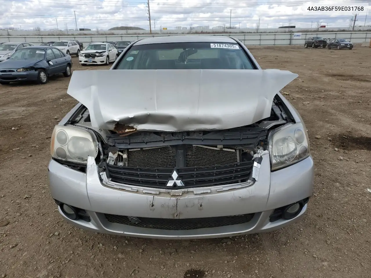 2009 Mitsubishi Galant Es VIN: 4A3AB36F59E031768 Lot: 51874305