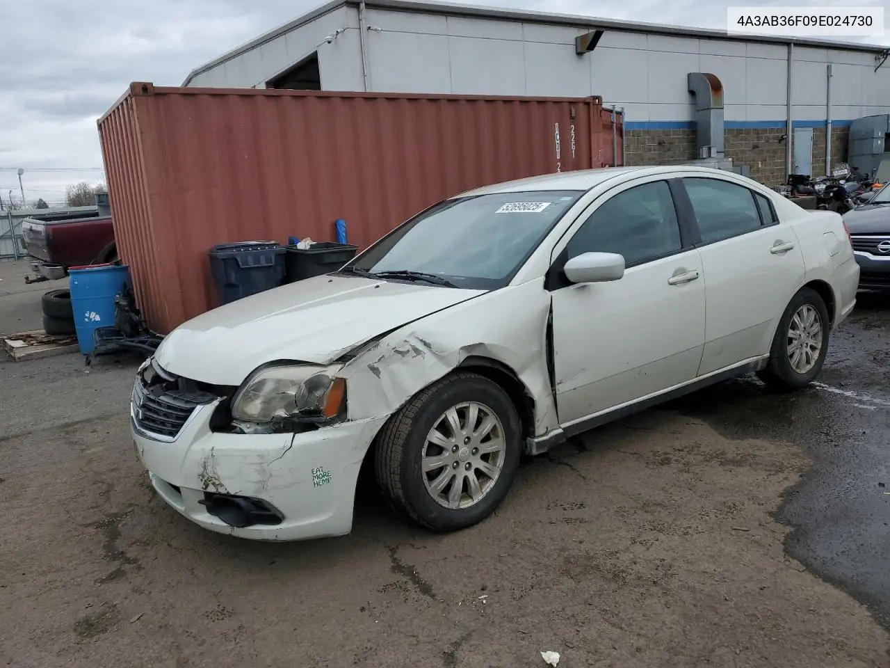 2009 Mitsubishi Galant Es VIN: 4A3AB36F09E024730 Lot: 52695025