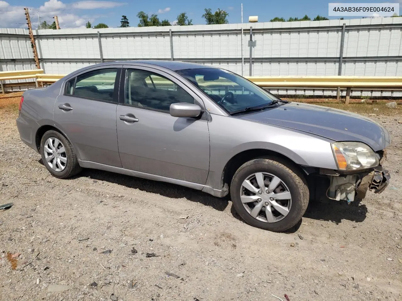 2009 Mitsubishi Galant Es VIN: 4A3AB36F09E004624 Lot: 55736135