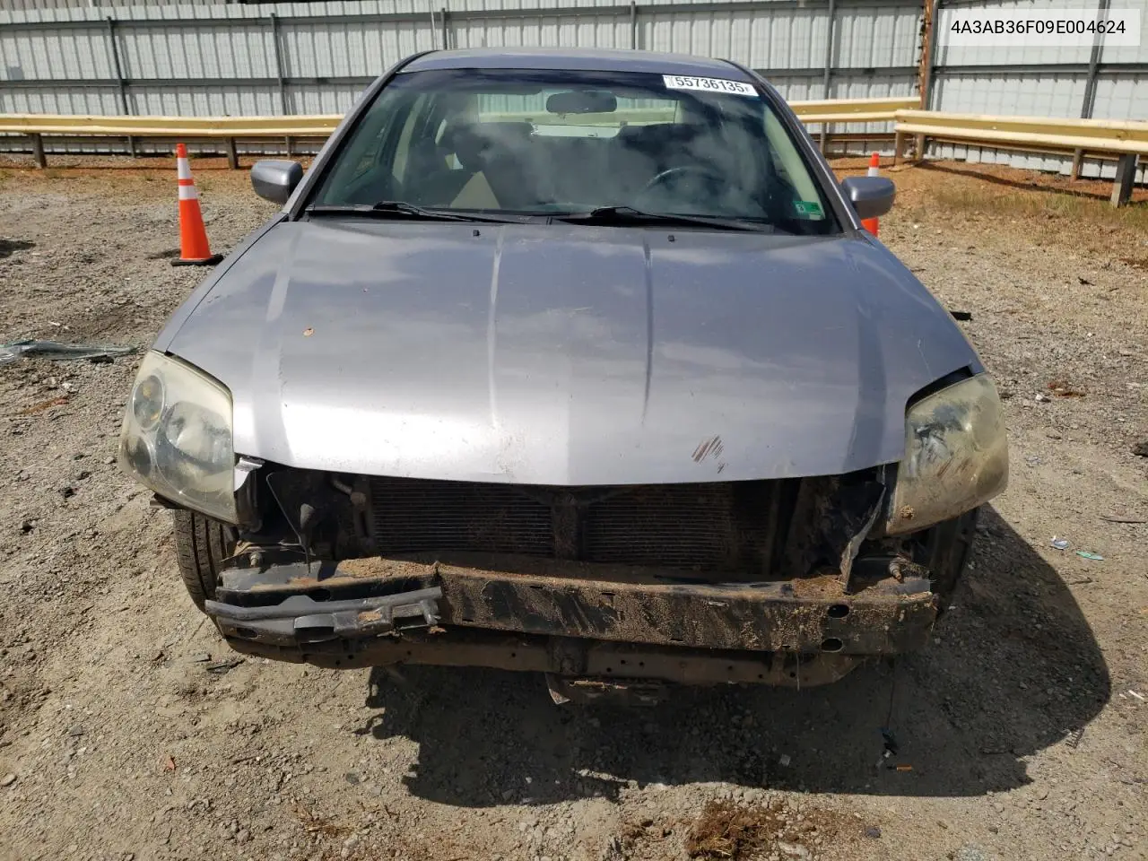 2009 Mitsubishi Galant Es VIN: 4A3AB36F09E004624 Lot: 55736135