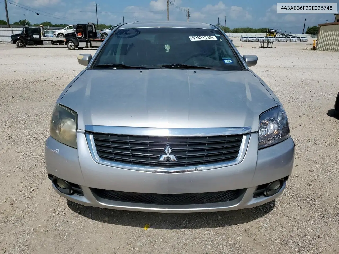 2009 Mitsubishi Galant Es VIN: 4A3AB36F29E025748 Lot: 59801735