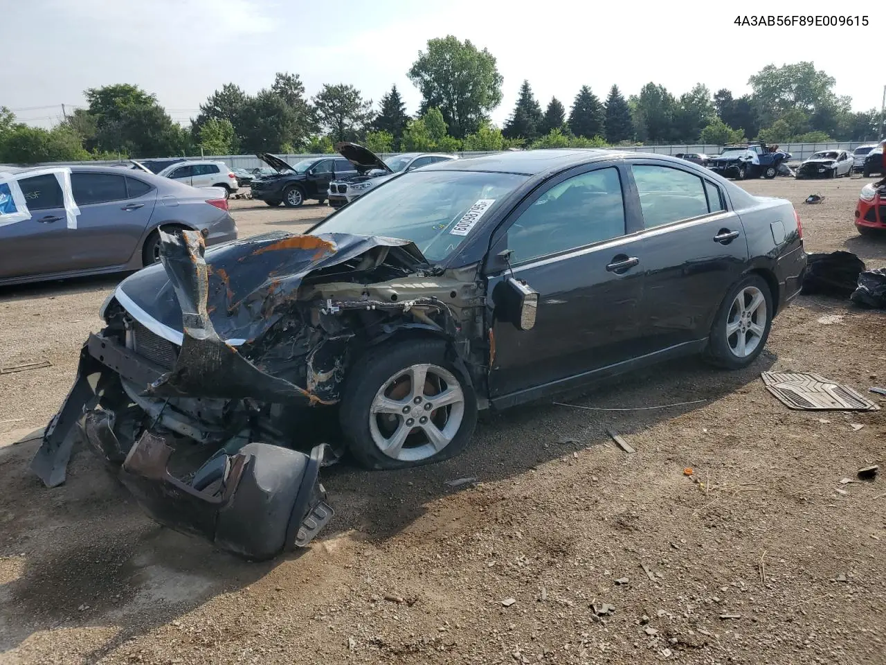 2009 Mitsubishi Galant Es VIN: 4A3AB56F89E009615 Lot: 60098795