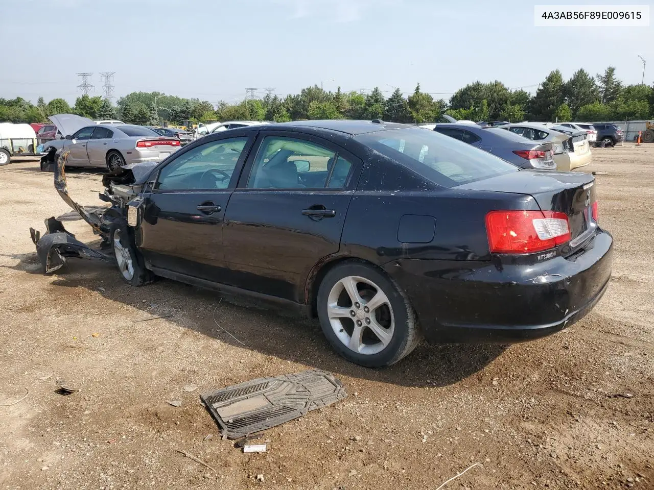 2009 Mitsubishi Galant Es VIN: 4A3AB56F89E009615 Lot: 60098795