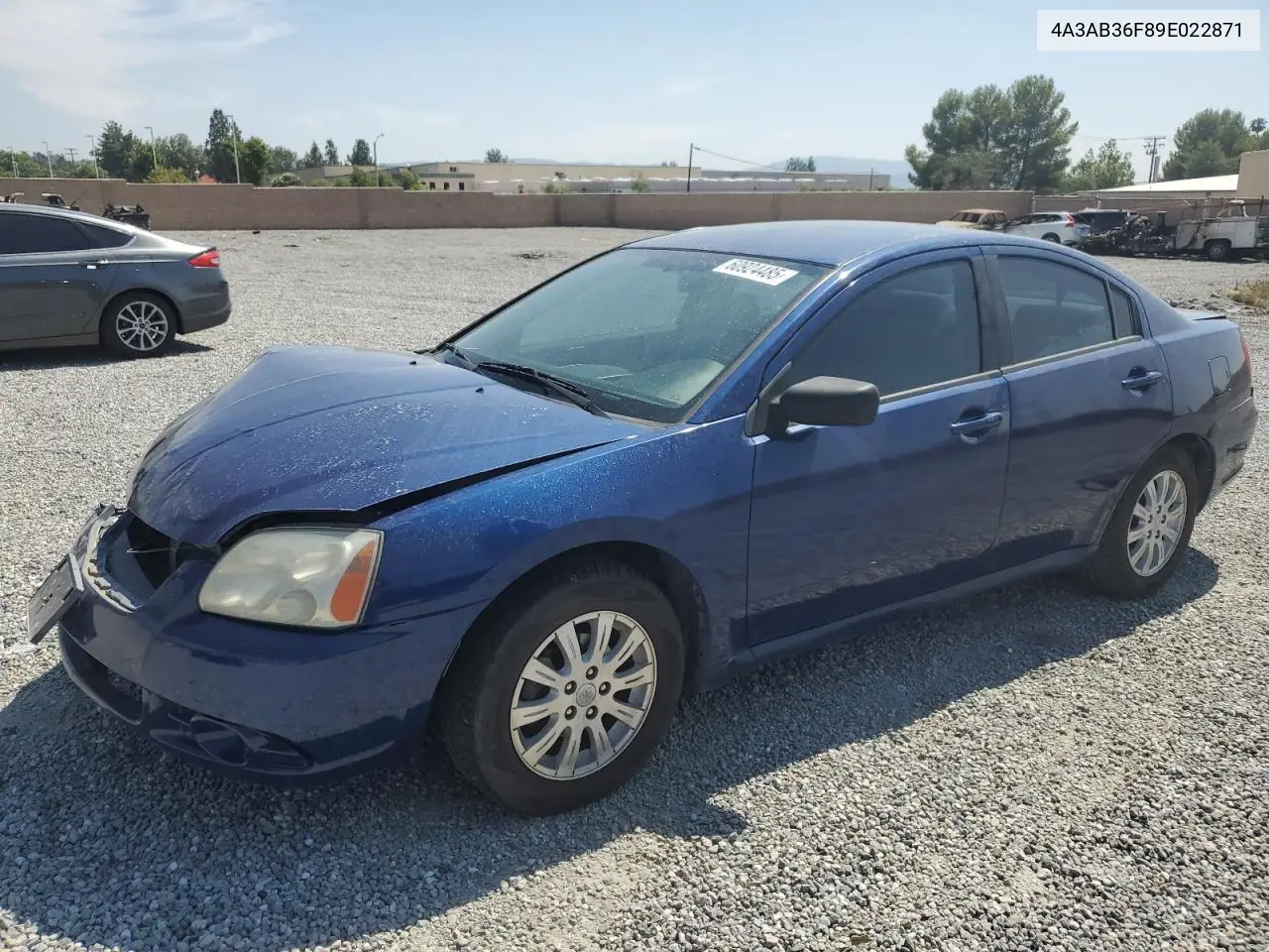 2009 Mitsubishi Galant Es VIN: 4A3AB36F89E022871 Lot: 60924485