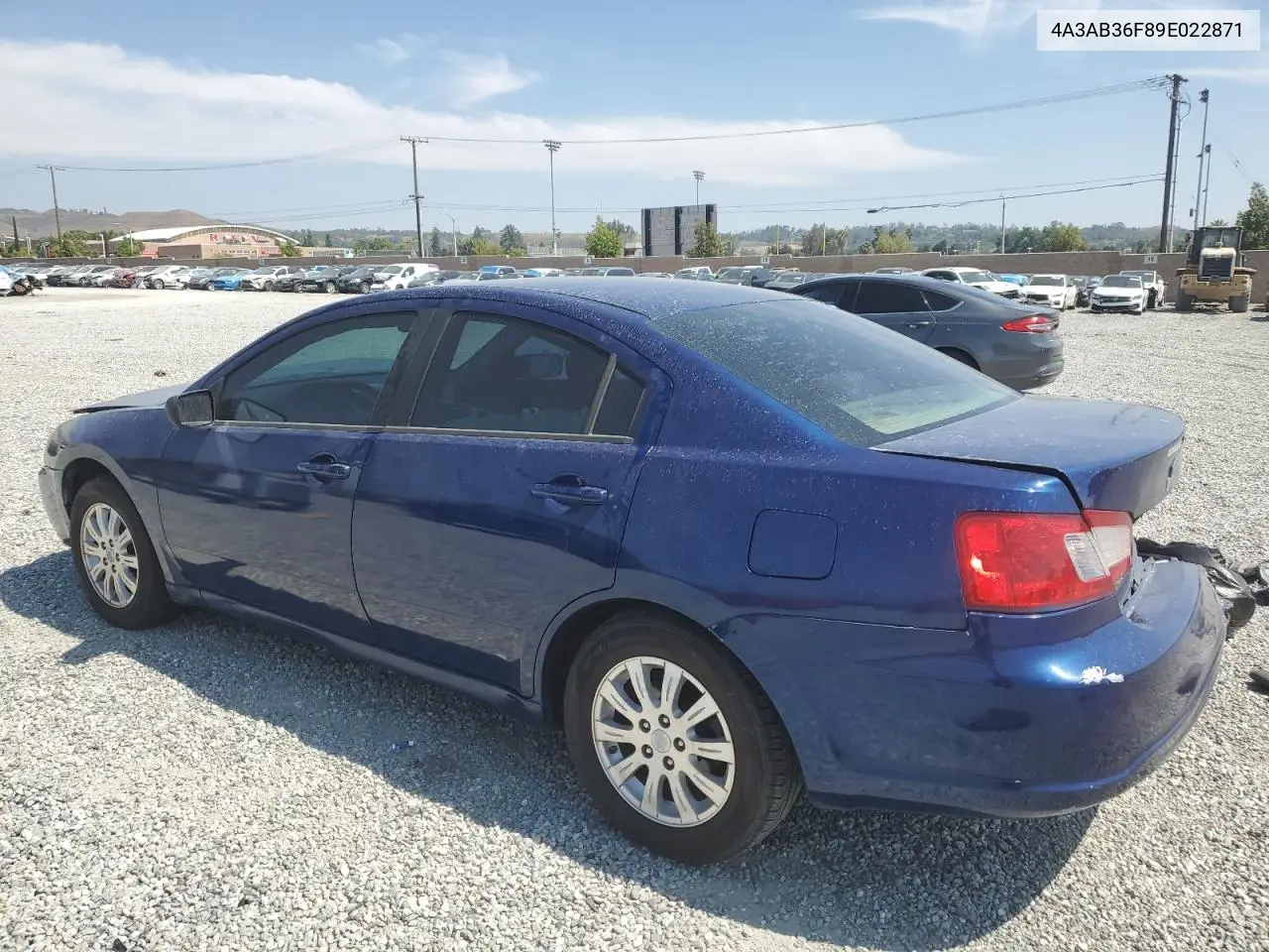 2009 Mitsubishi Galant Es VIN: 4A3AB36F89E022871 Lot: 60924485