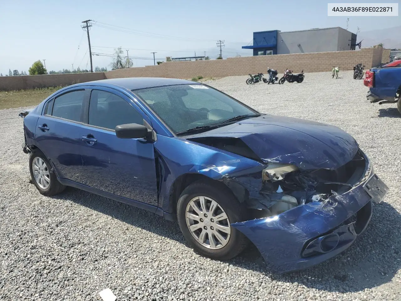 2009 Mitsubishi Galant Es VIN: 4A3AB36F89E022871 Lot: 60924485