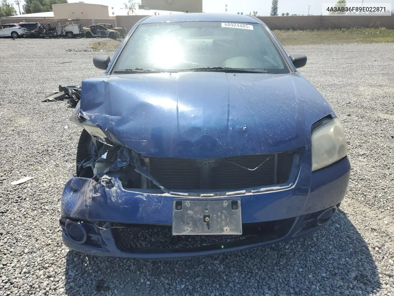 2009 Mitsubishi Galant Es VIN: 4A3AB36F89E022871 Lot: 60924485