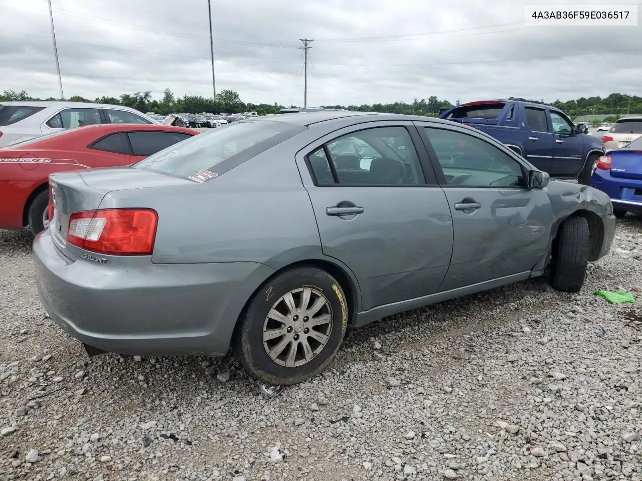 2009 Mitsubishi Galant Es VIN: 4A3AB36F59E036517 Lot: 61134035