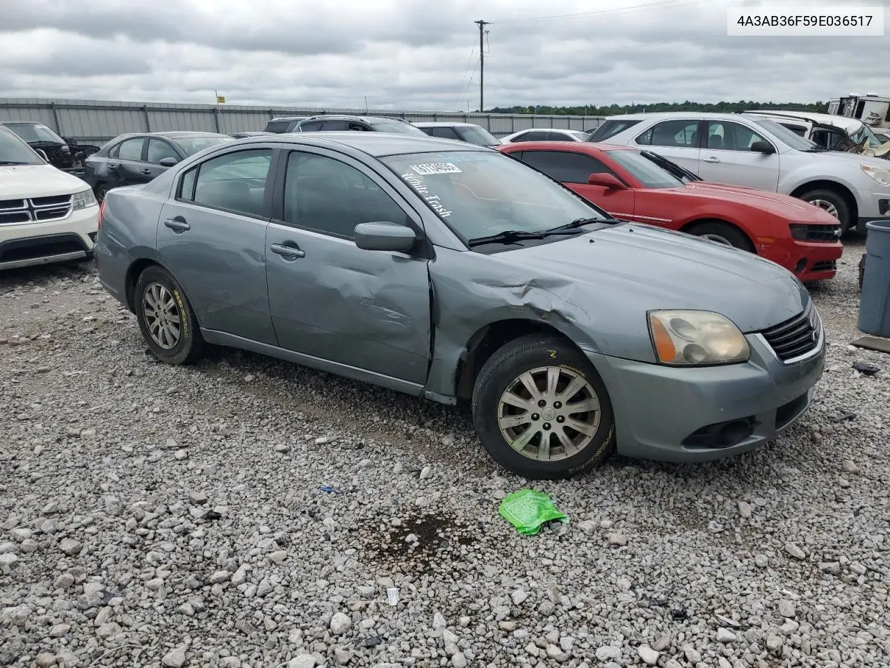 2009 Mitsubishi Galant Es VIN: 4A3AB36F59E036517 Lot: 61134035