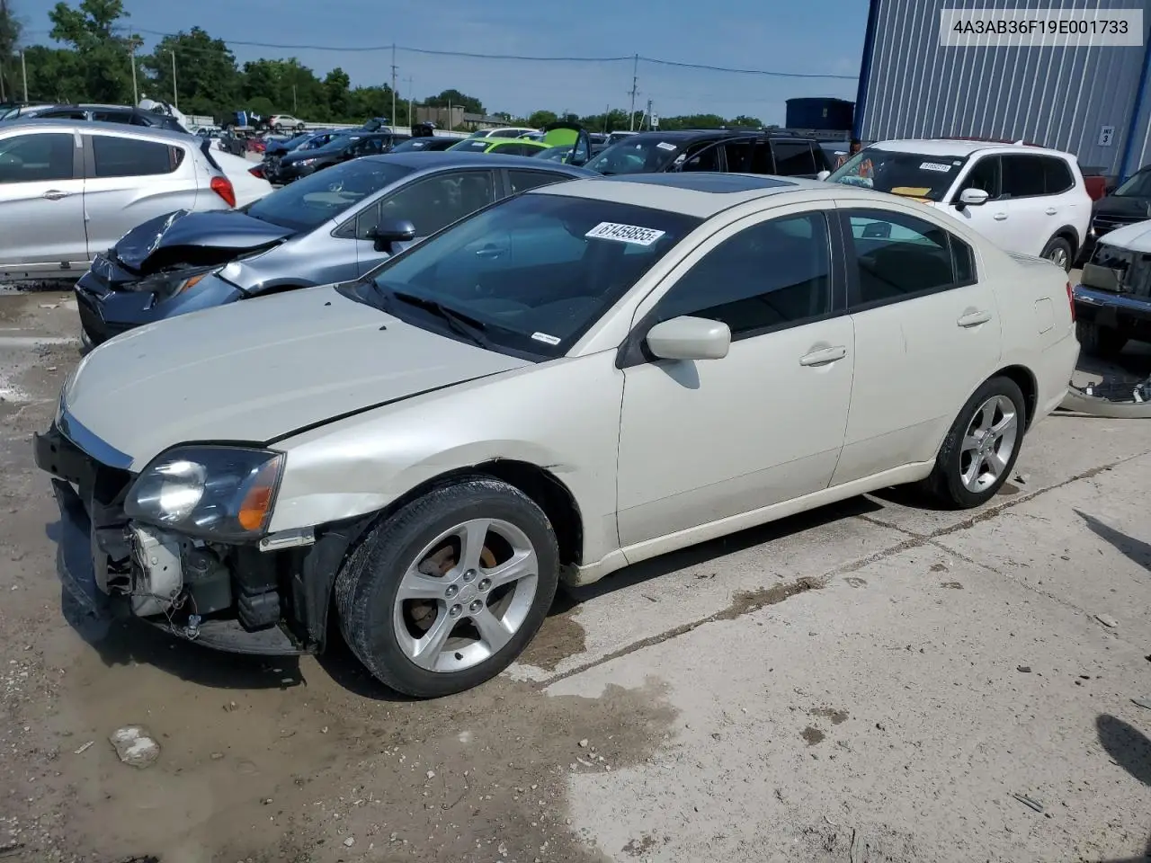 2009 Mitsubishi Galant Es VIN: 4A3AB36F19E001733 Lot: 61459855