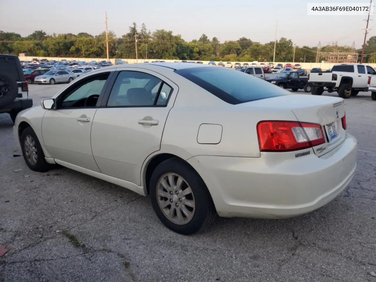 2009 Mitsubishi Galant Es VIN: 4A3AB36F69E040172 Lot: 61687575