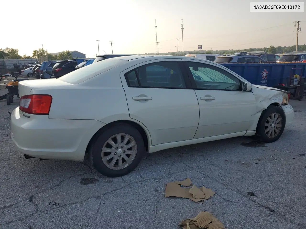 2009 Mitsubishi Galant Es VIN: 4A3AB36F69E040172 Lot: 61687575