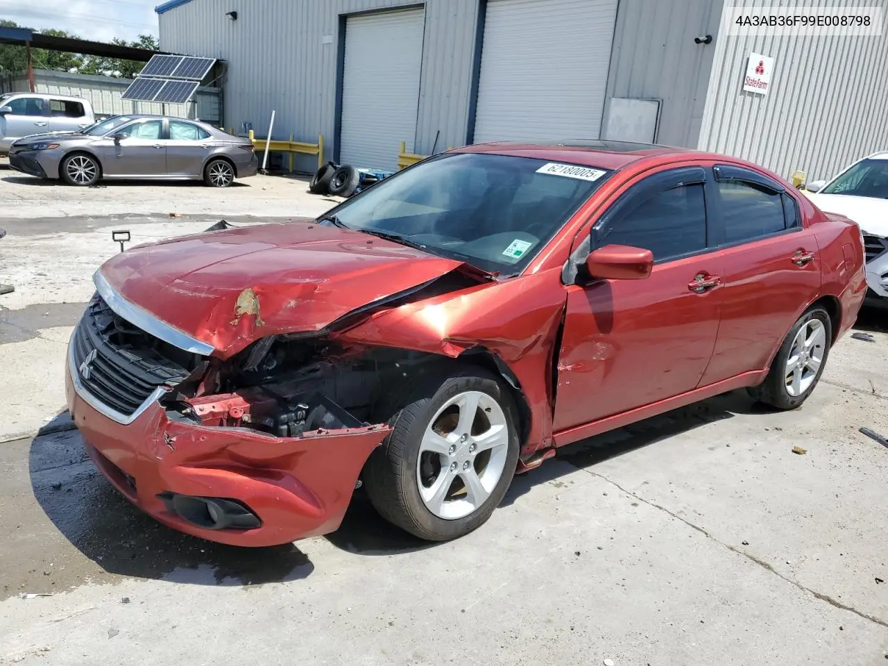 2009 Mitsubishi Galant Es VIN: 4A3AB36F99E008798 Lot: 62180005