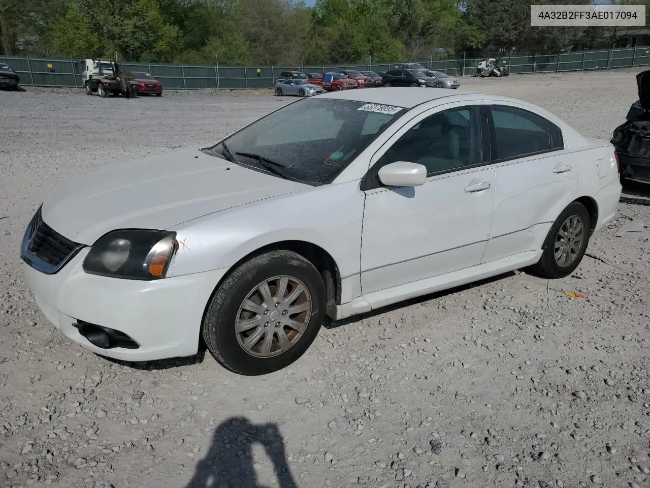 2010 Mitsubishi Galant Fe VIN: 4A32B2FF3AE017094 Lot: 53376895